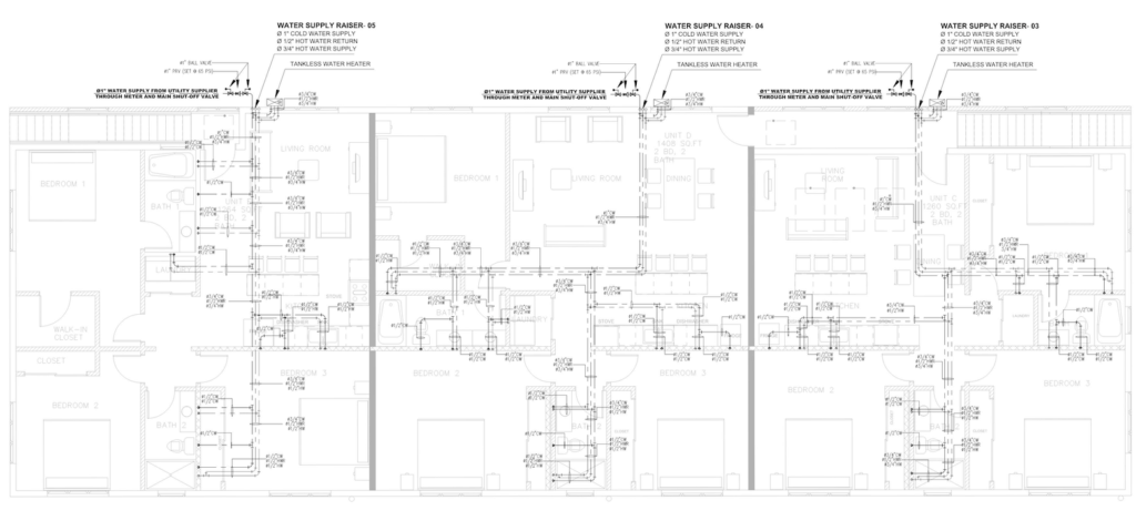 MEP Construction Plan and Blueprint Drafting Services