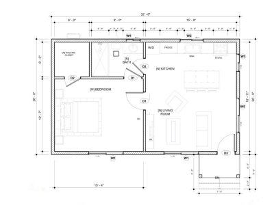 Copy of 650 Sq. Ft. - 1 Bedroom, 1 Bath